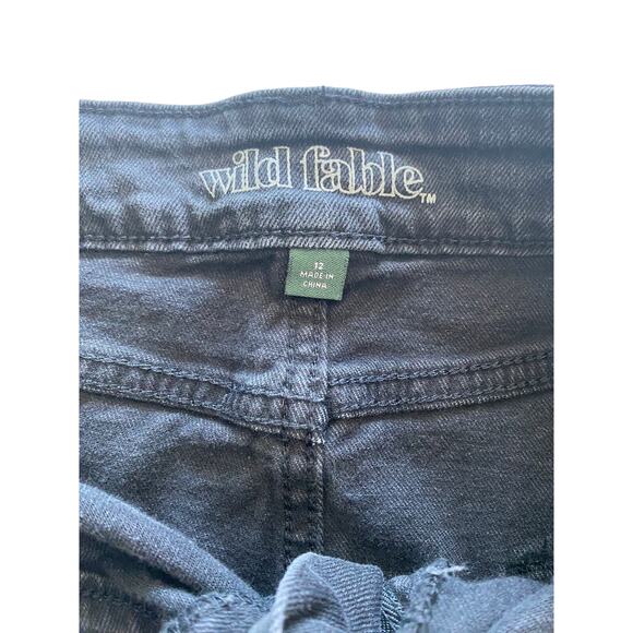 WILD FABLE BLACK DISTRESSED SKIRT NWOT SIZE 12 - Picture 5 of 7